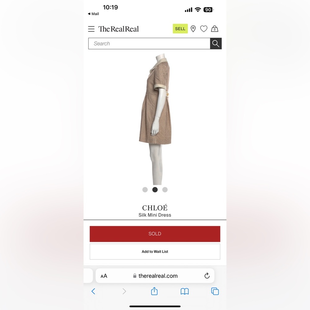 Chloé Silk Mini Dress
